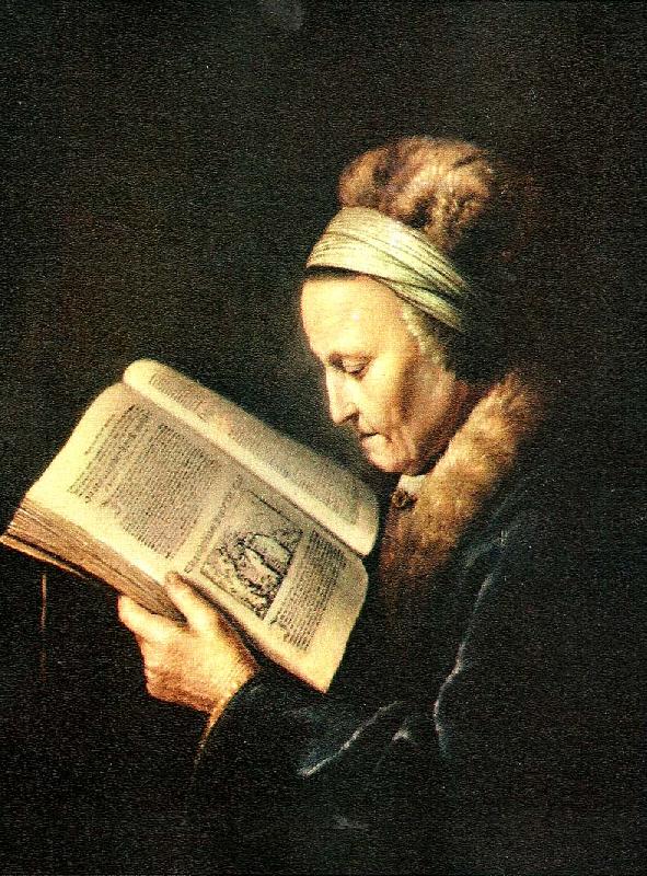 portratt av rembrandts mor, Gerard Dou